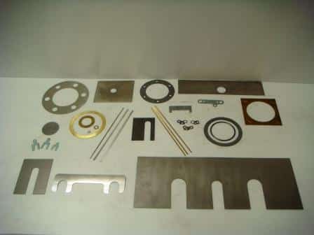 laser or water jet cut custom shims