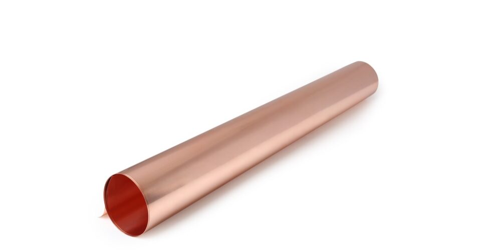 Roll of copper shim stock