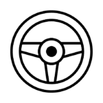 Steering wheel icon Steering wheel icon