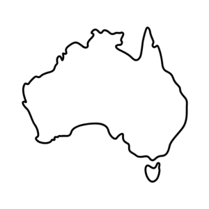 Map of Australia icon