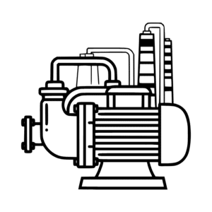 Pump and motor icon