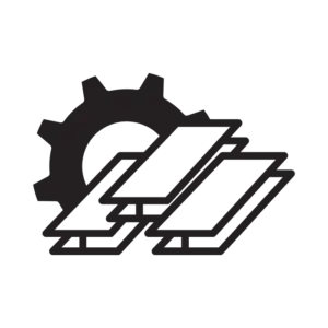 Gear and stacked shims icon