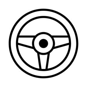 Steering wheel icon